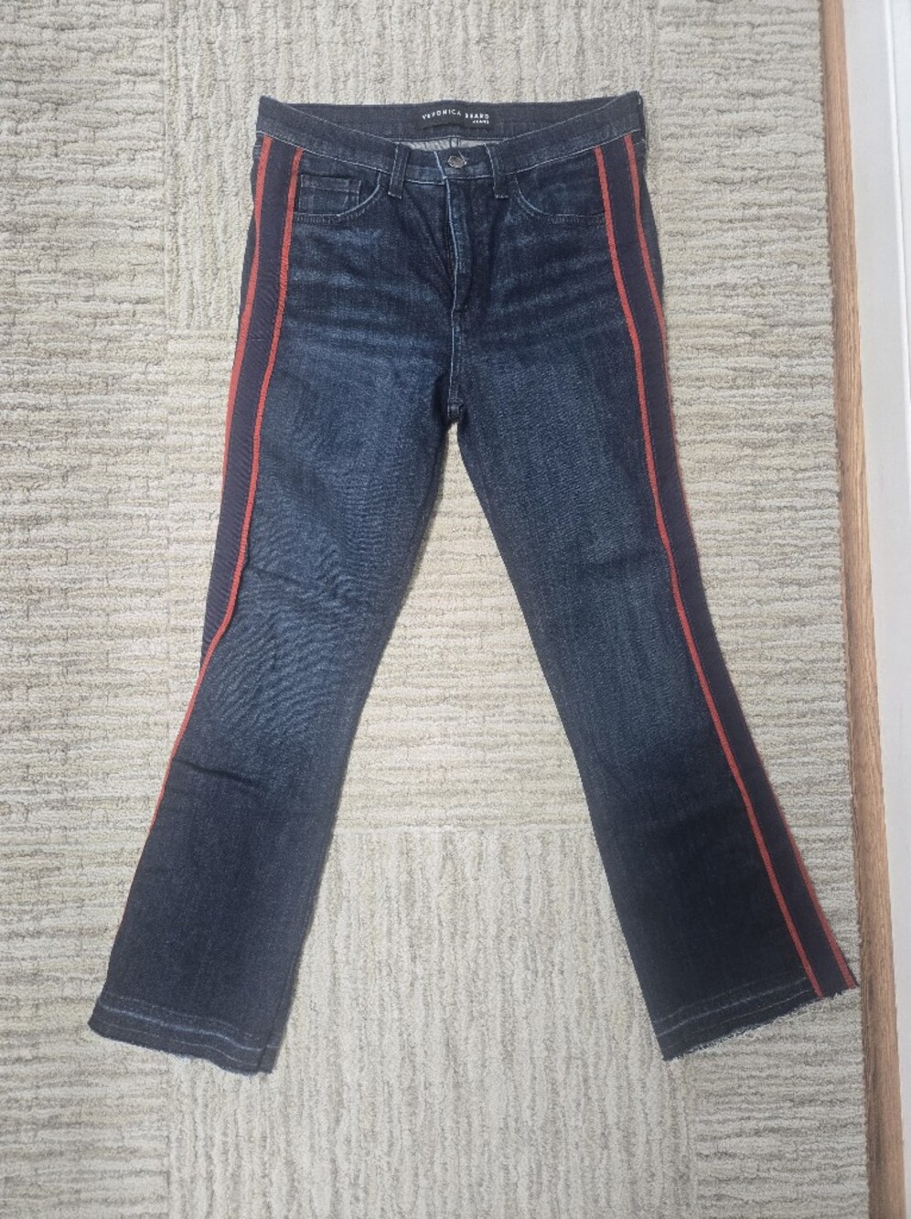Veronica Beard "Beverly" High-Rise Skinny Flare Jeans (Size 27)